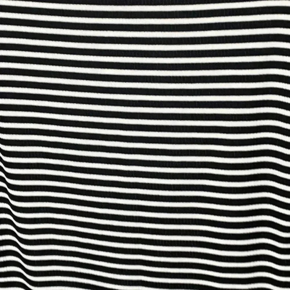New Agnes & Dora Black White Stripe Hi Low 3/4 Sleeve Tunic XXS - Picture 3 of 6